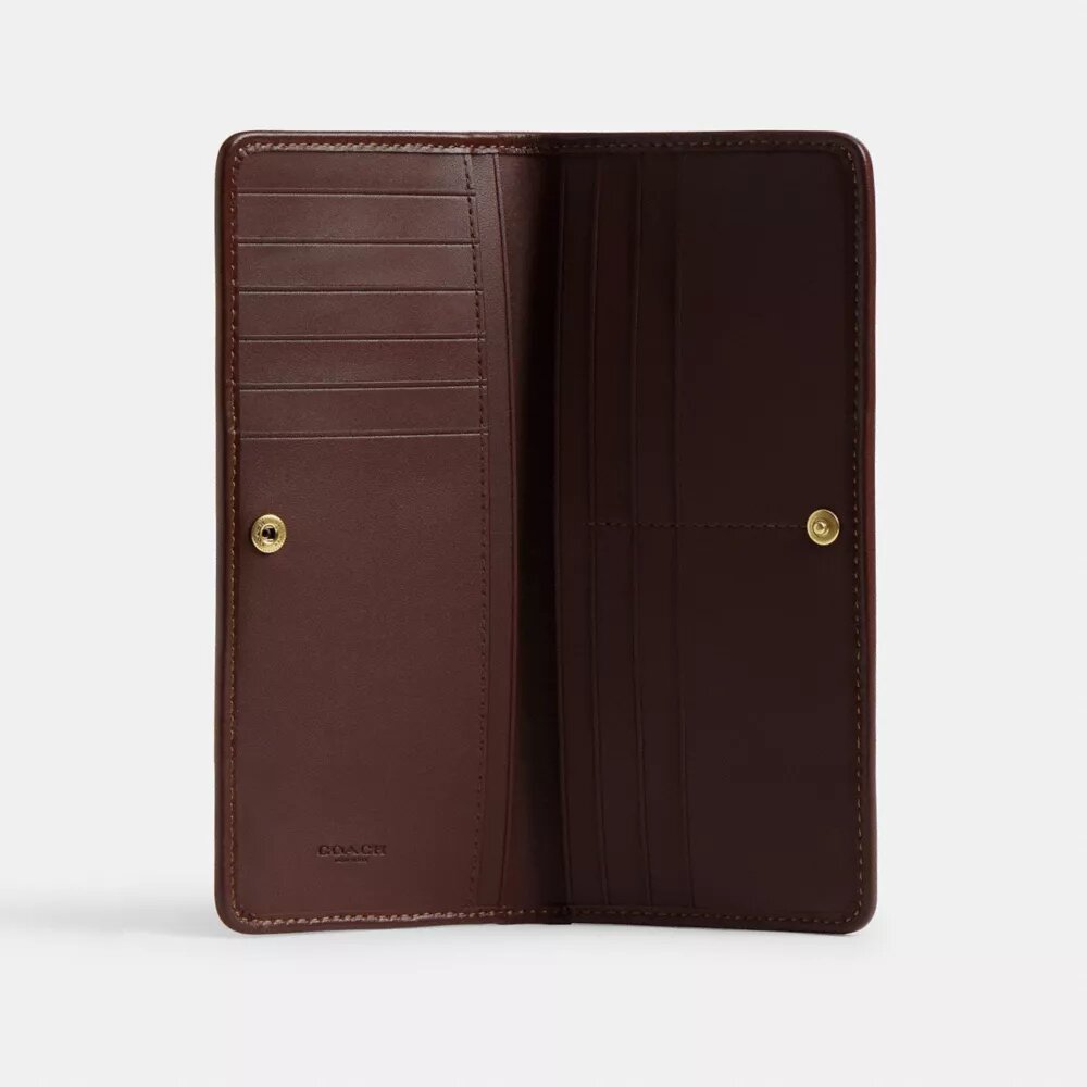 Portefeuille fin Essential en jacquard emblématique