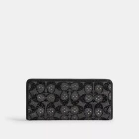 Portefeuille fin Essential en jacquard Signature Crystal