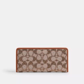 Portefeuille fin Essential en jacquard Signature Crystal