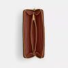 Portefeuille fin à fermeture éclair en accordéon « Essential » en Signature Canvas