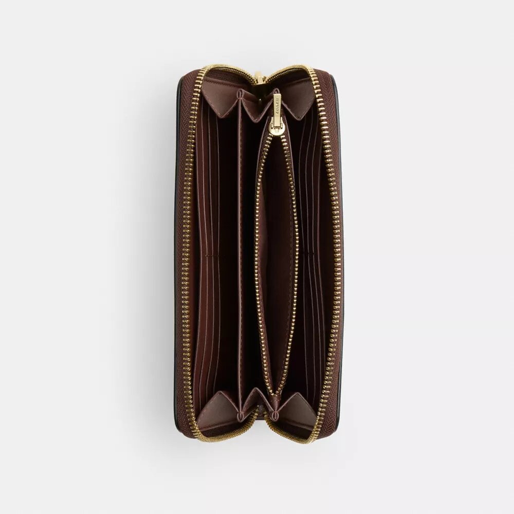 Portefeuille long à fermeture éclair sur tout le pourtour