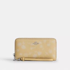Portefeuille long à fermeture éclair sur tout le pourtour avec imprimé floral
