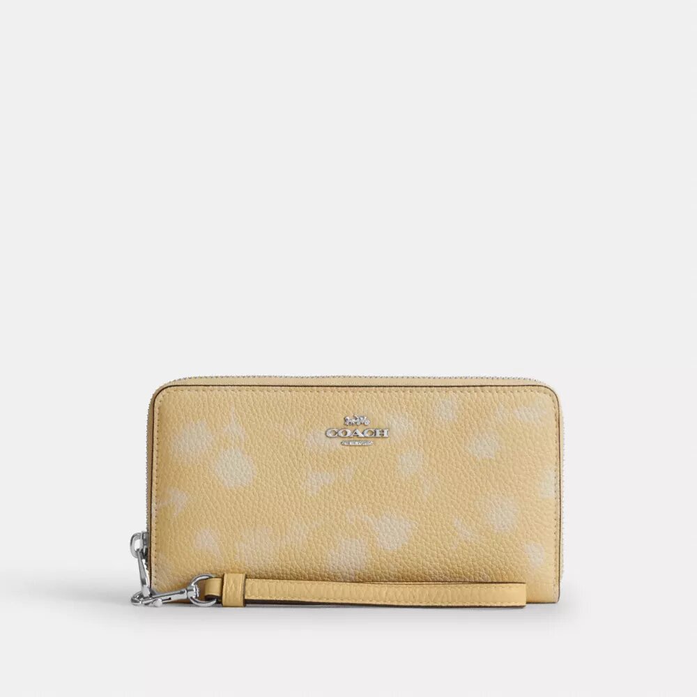 Portefeuille long à fermeture éclair sur tout le pourtour avec imprimé floral