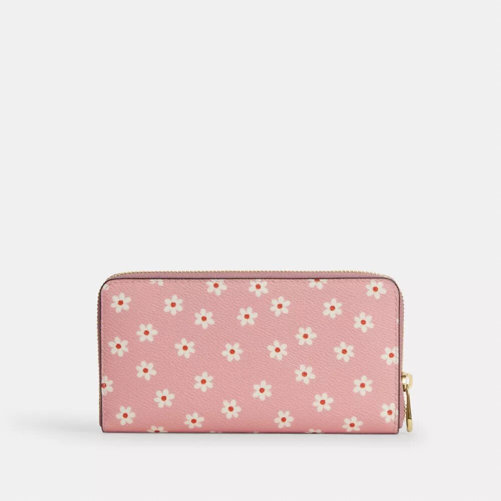 Portefeuille long à fermeture éclair sur tout le pourtour avec imprimé floral