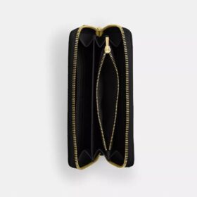 Portefeuille long à fermeture éclair sur tout le pourtour avec matelassage
