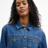 Robe en denim à manches longues en coton biologique