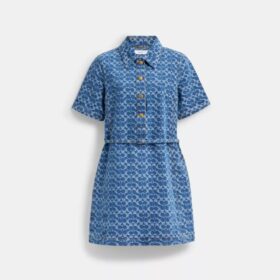 Robe en denim Signature en coton biologique