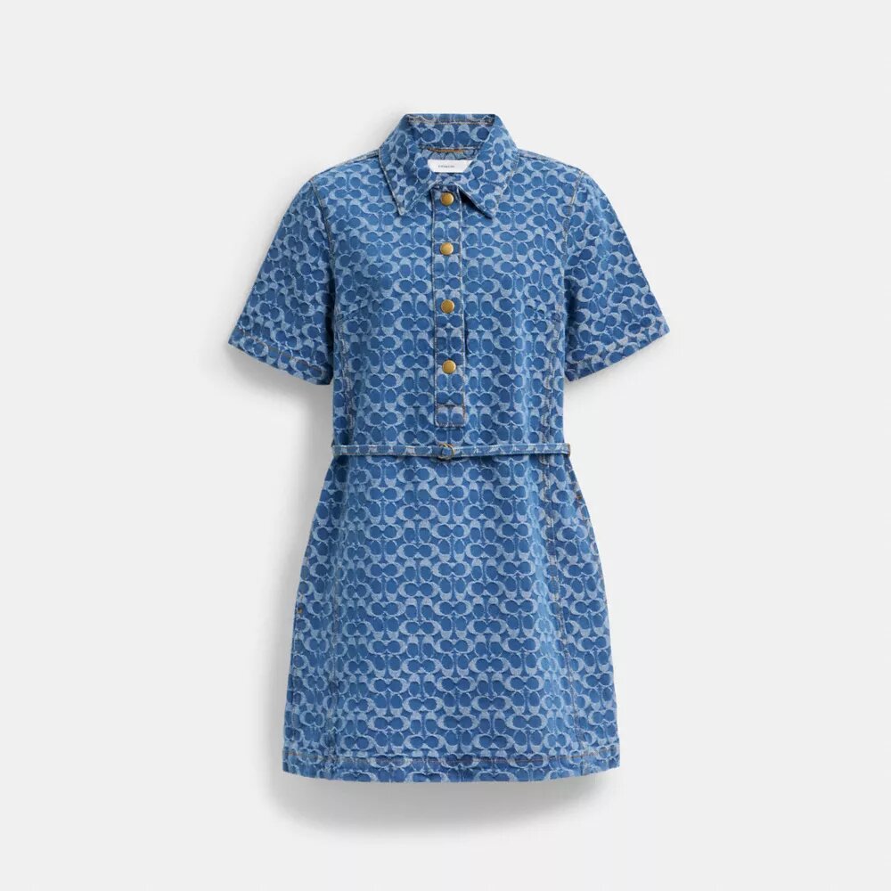 Robe en denim Signature en coton biologique