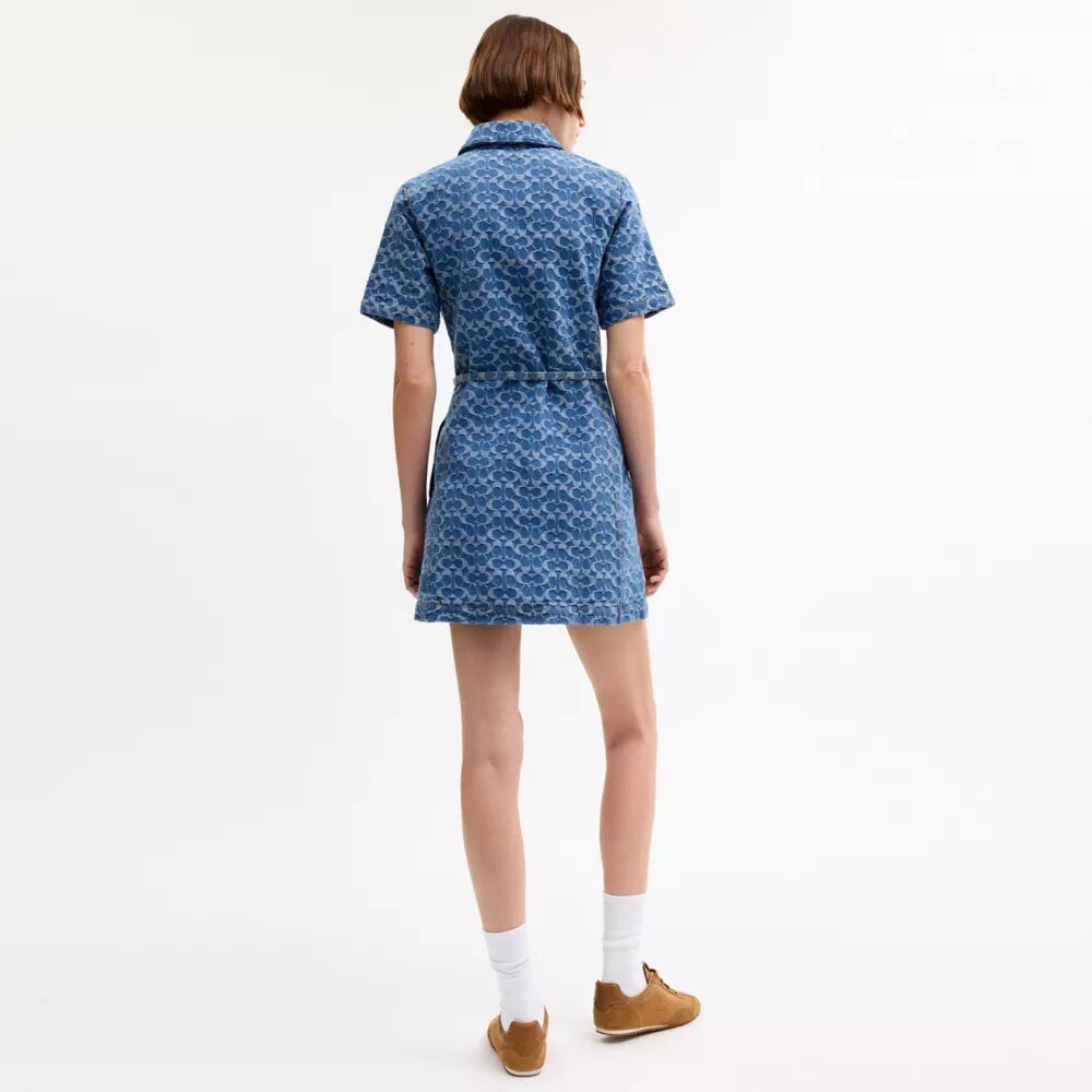Robe en denim Signature en coton biologique