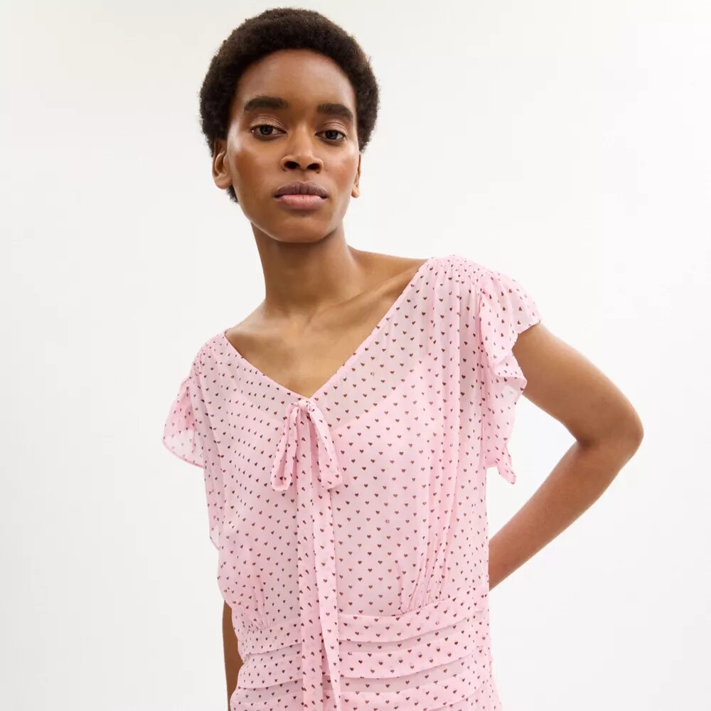 Robe longue imprimée