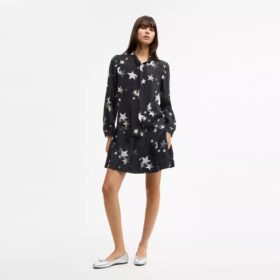 Robe à étoiles et col noué