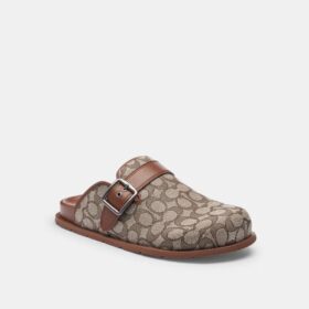 Sabots à boucle en jacquard emblématique