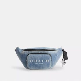Sac banane Travis 35 en denim usé avec Charms