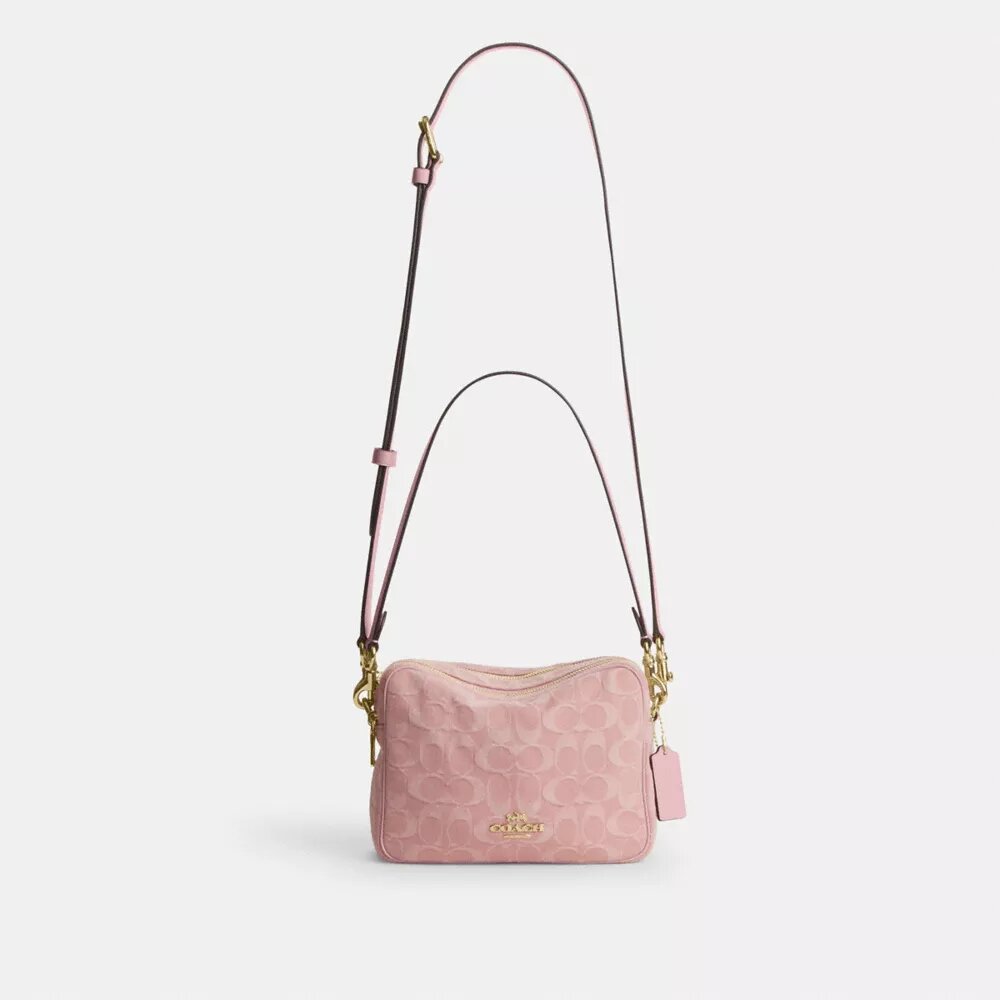 Sac bandoulière Carey en denim emblématique