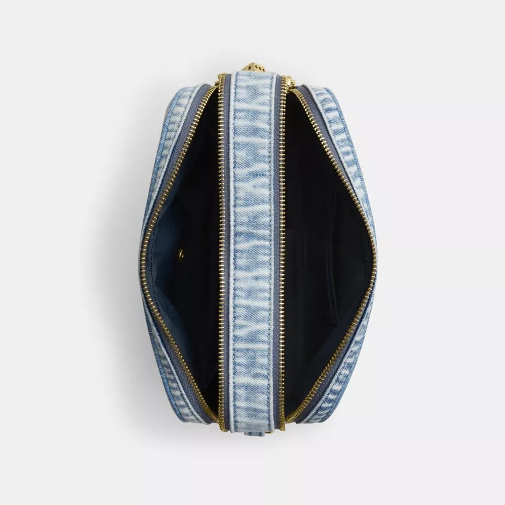 Sac à bandoulière Carey en denim « Loved » avec Charms