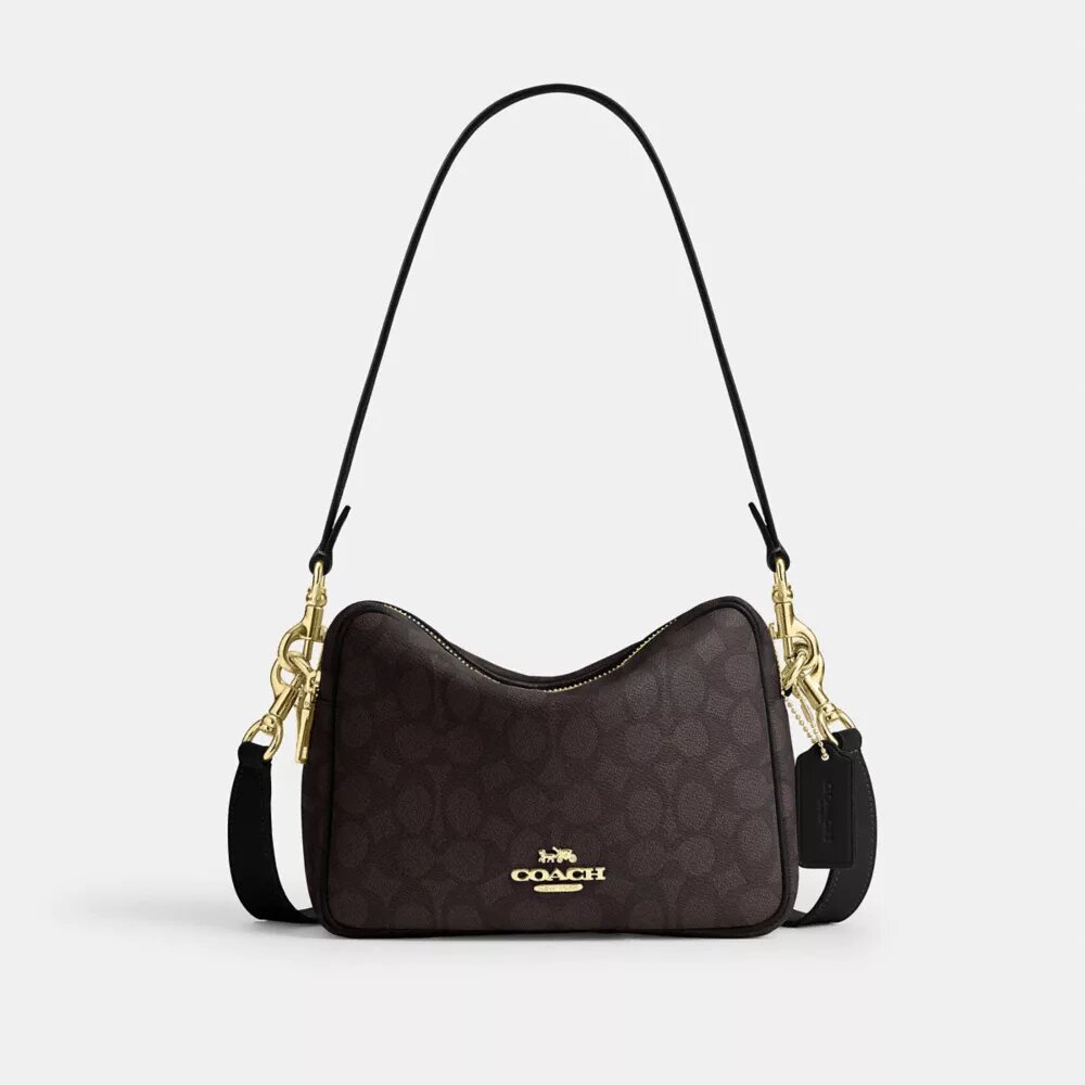 Sac bandoulière Carey en Signature Canvas