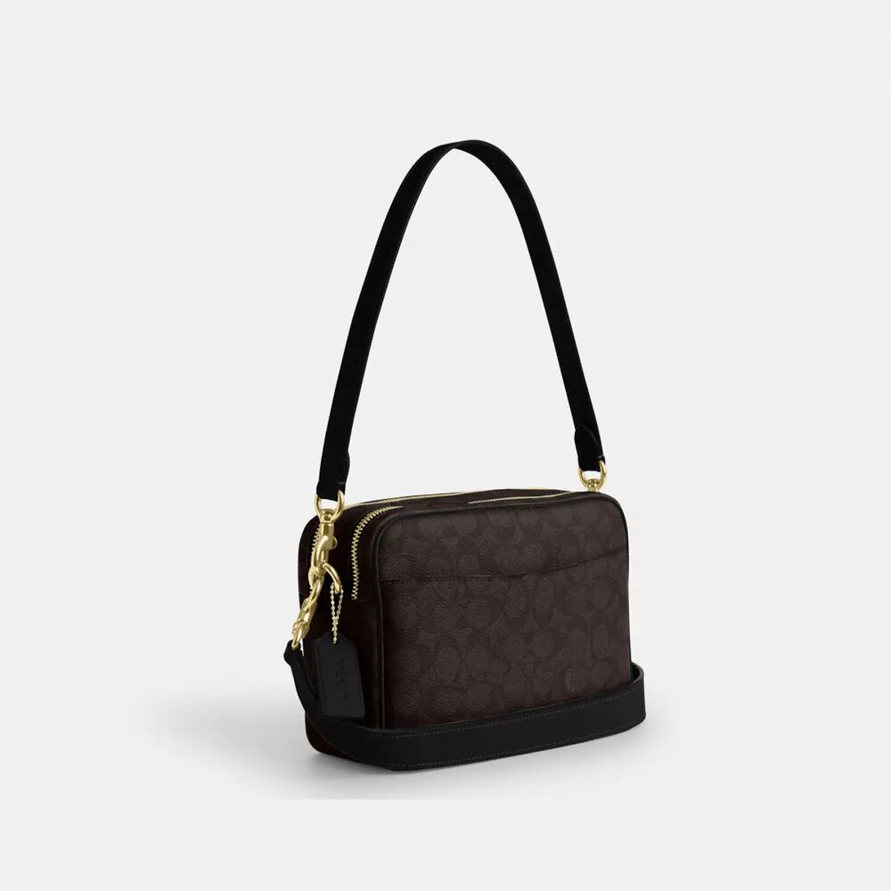 Sac bandoulière Carey en Signature Canvas