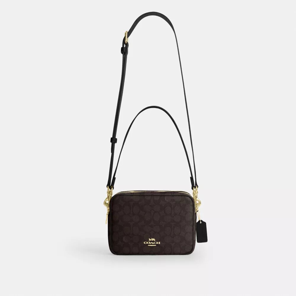 Sac bandoulière Carey en Signature Canvas