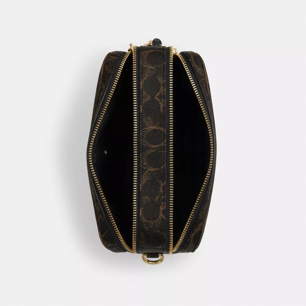 Sac bandoulière Carey en Signature Canvas avec Charms