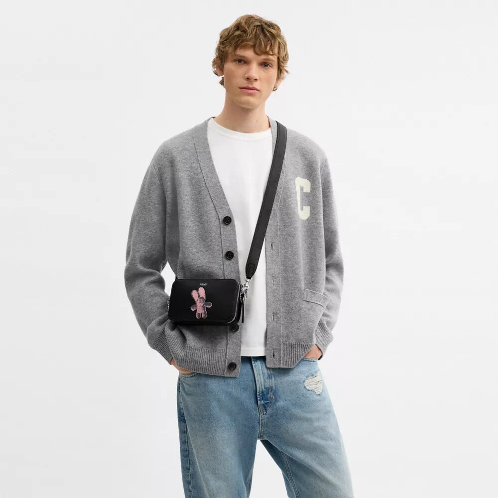 Sac bandoulière Clinton avec motif graphique souple