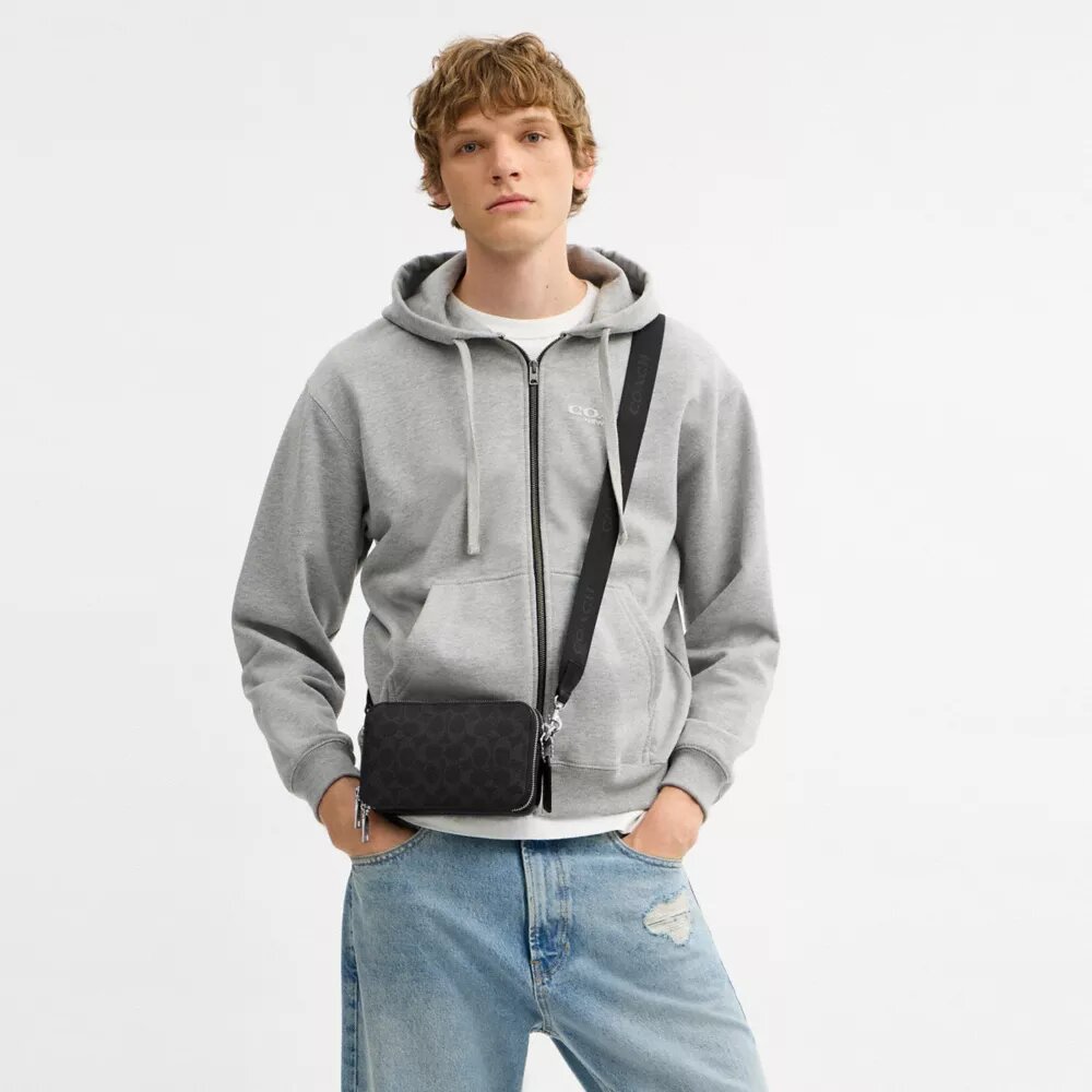 Sac bandoulière Clinton en Signature Canvas