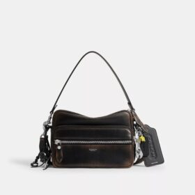 Sac bandoulière Dakota en cuir patiné avec Charms