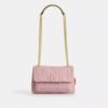 Sac bandoulière Elodie 18 en denim délavé avec matelassage