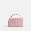 Sac bandoulière Elodie 18 en denim délavé avec matelassage