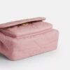 Sac bandoulière Elodie 18 en denim délavé avec matelassage