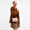 Sac bandoulière Elodie 18 en denim délavé avec matelassage