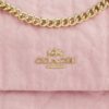 Sac bandoulière Elodie en denim « Loved » avec matelassage