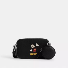 Sac bandoulière fin Charter de la collection Disney X Coach avec Mickey Mouse