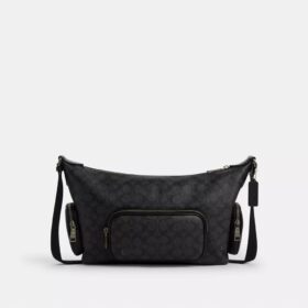 Sac bandoulière Finn avec poches en Signature Canvas