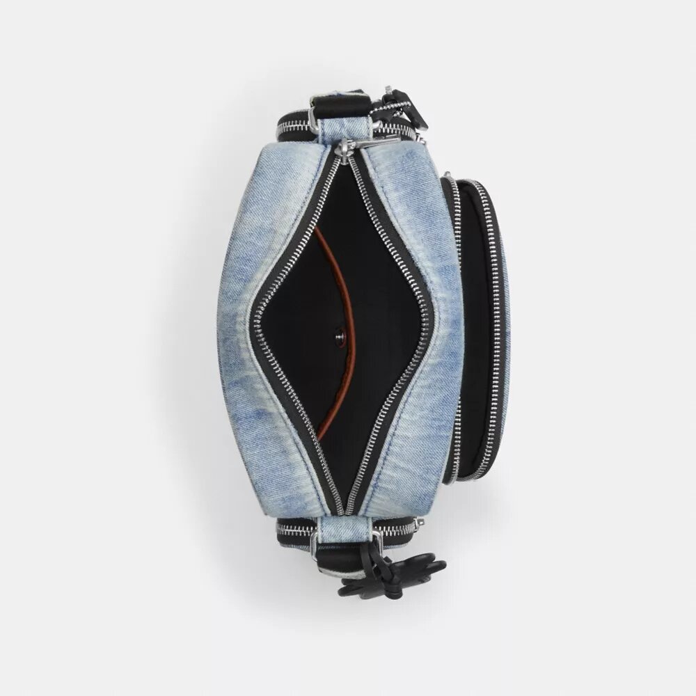 Sac bandoulière Fletcher en denim « Loved Signature »