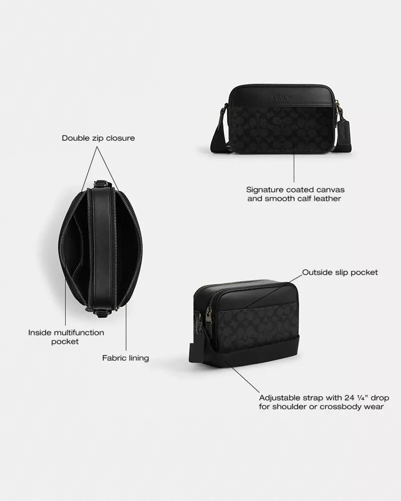 Sac bandoulière Graham en Signature Canvas