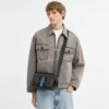 Sac bandoulière Graham en Signature Canvas à rayures « Varsity »