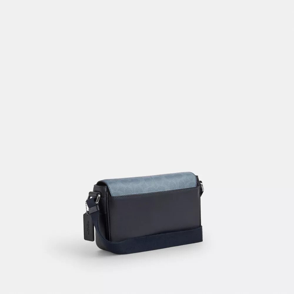 Sac bandoulière Jack Small à rabat en Signature Canvas