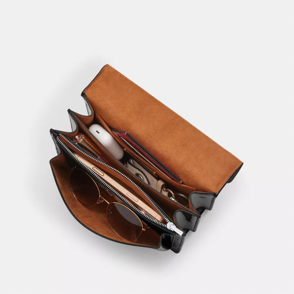 Sac bandoulière Klare en cuir Signature