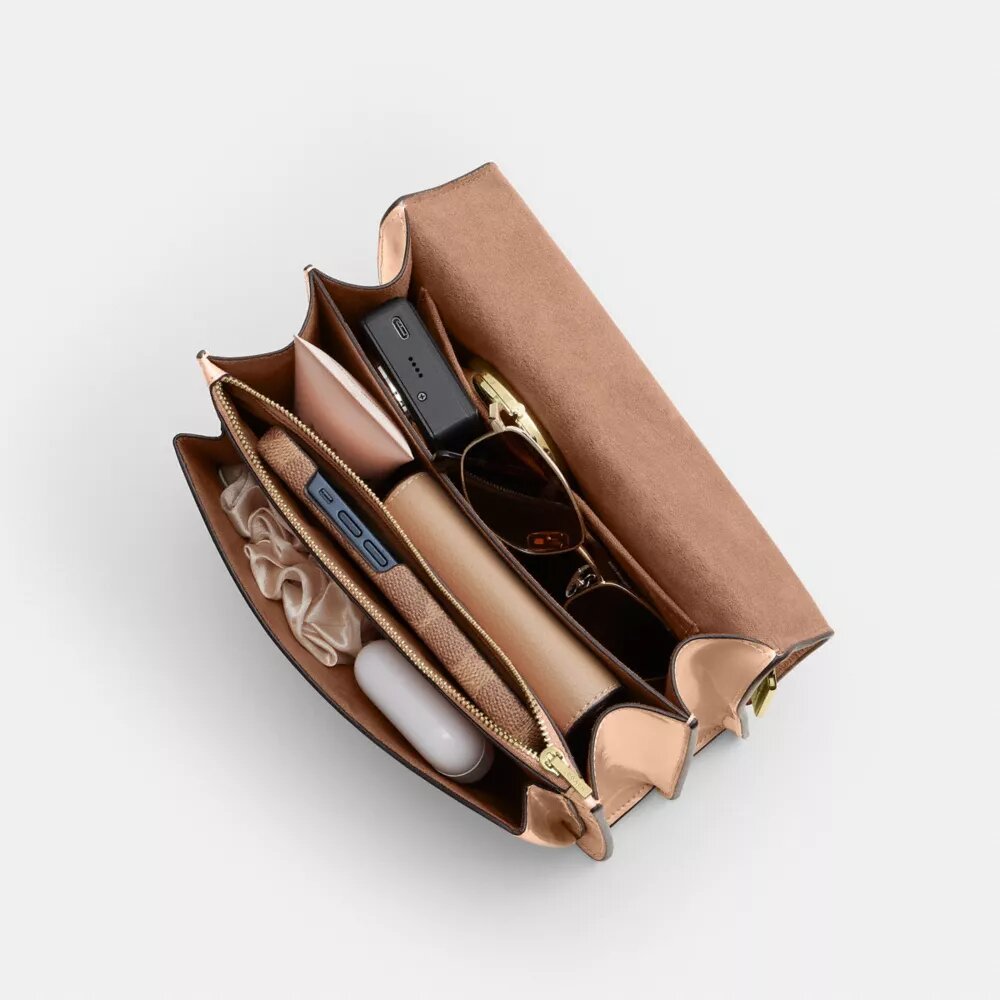 Sac bandoulière Klare en cuir Signature