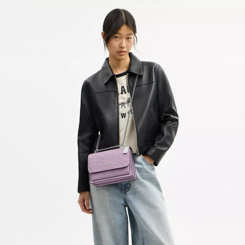 Sac bandoulière Klare en cuir Signature