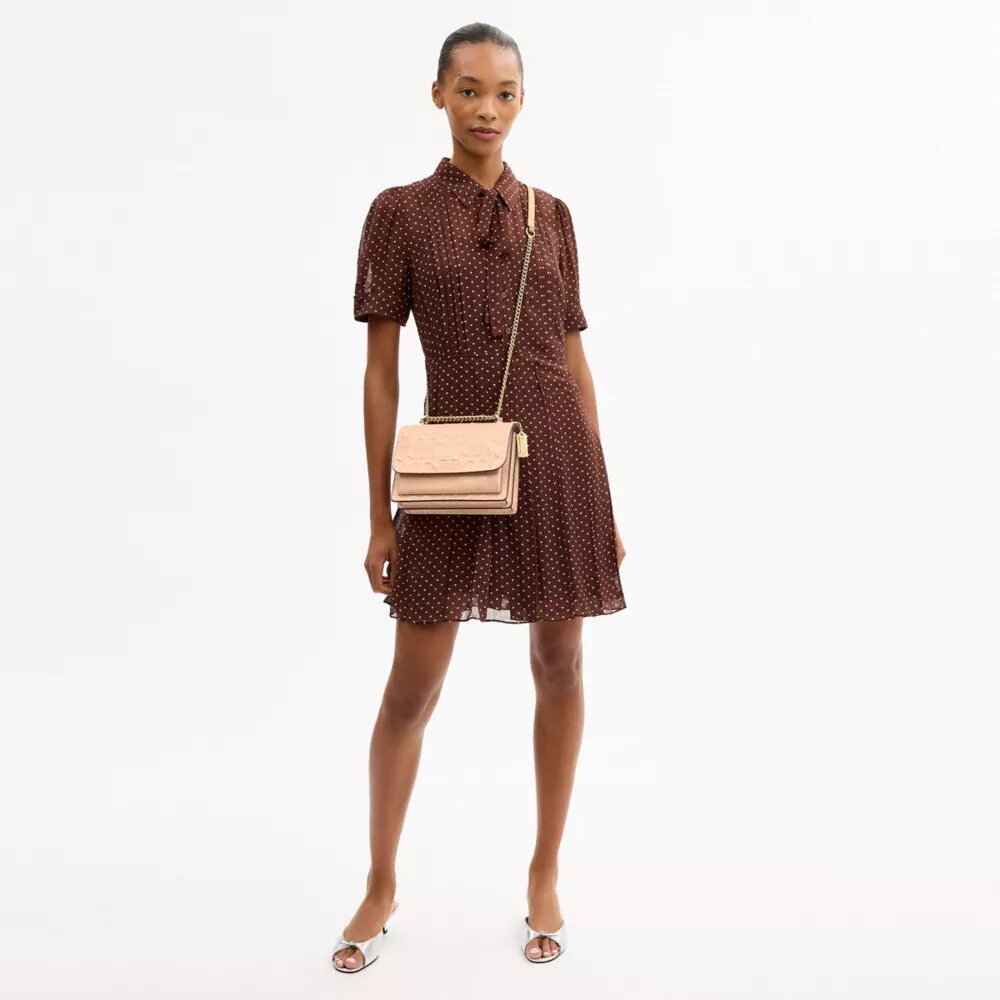 Sac bandoulière Klare en cuir Signature