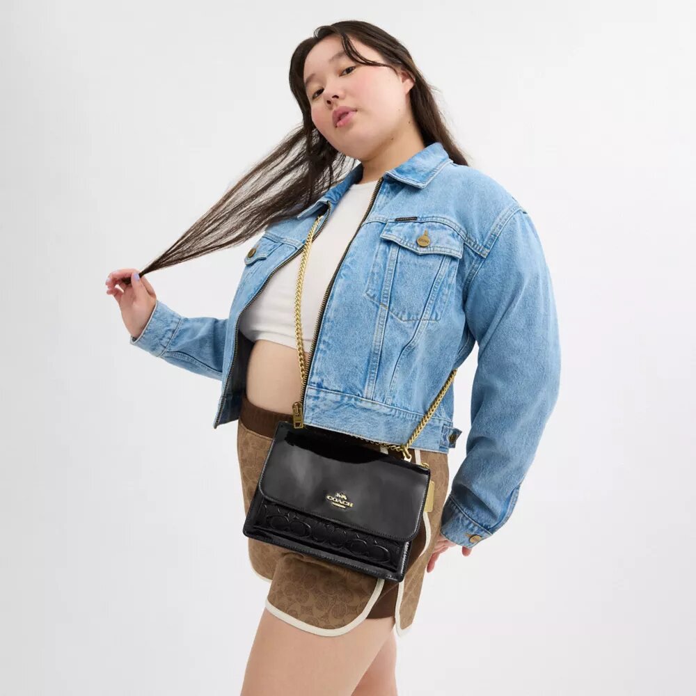 Sac bandoulière Klare en cuir Signature