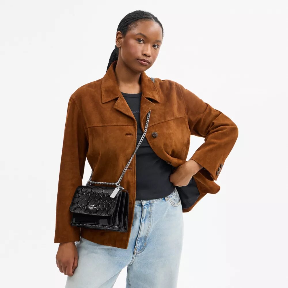 Sac bandoulière Klare en cuir Signature