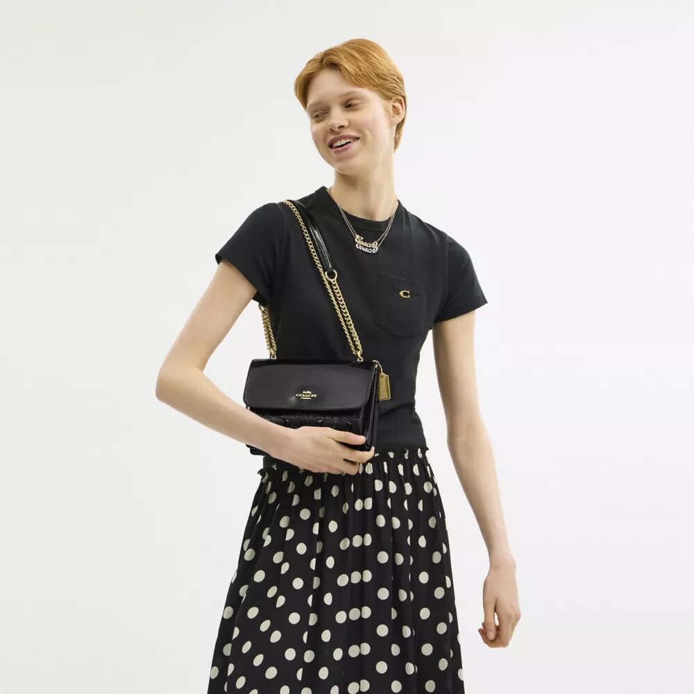 Sac bandoulière Klare en cuir Signature