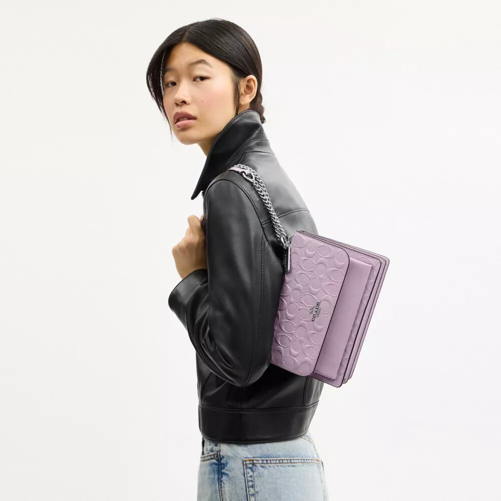 Sac bandoulière Klare en cuir Signature