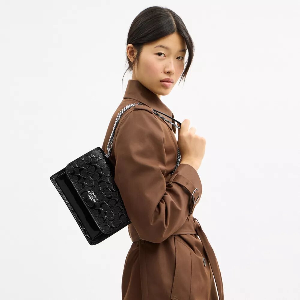 Sac bandoulière Klare en cuir Signature