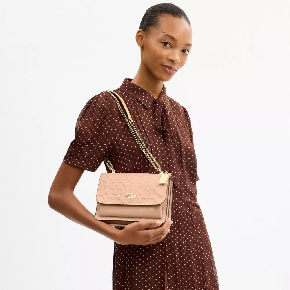 Sac bandoulière Klare en cuir Signature