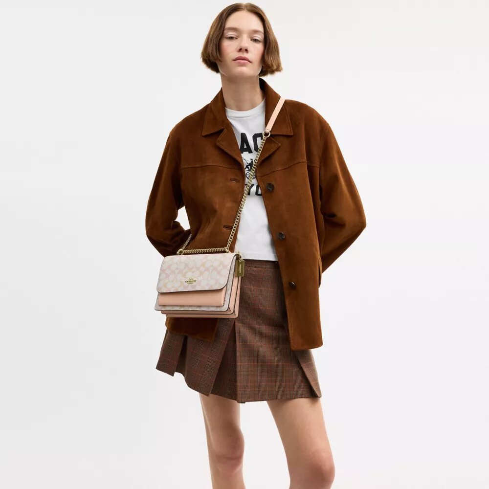 Sac bandoulière Klare en Signature Canvas