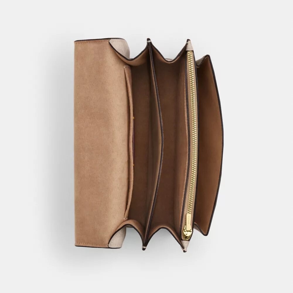 Sac bandoulière Klare en Signature Canvas à motifs géométriques