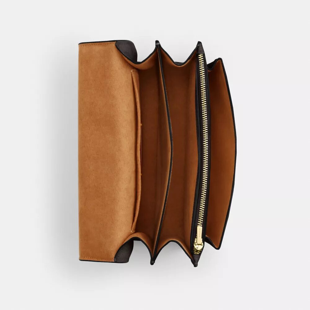 Sac bandoulière Klare en Signature Canvas à motifs géométriques